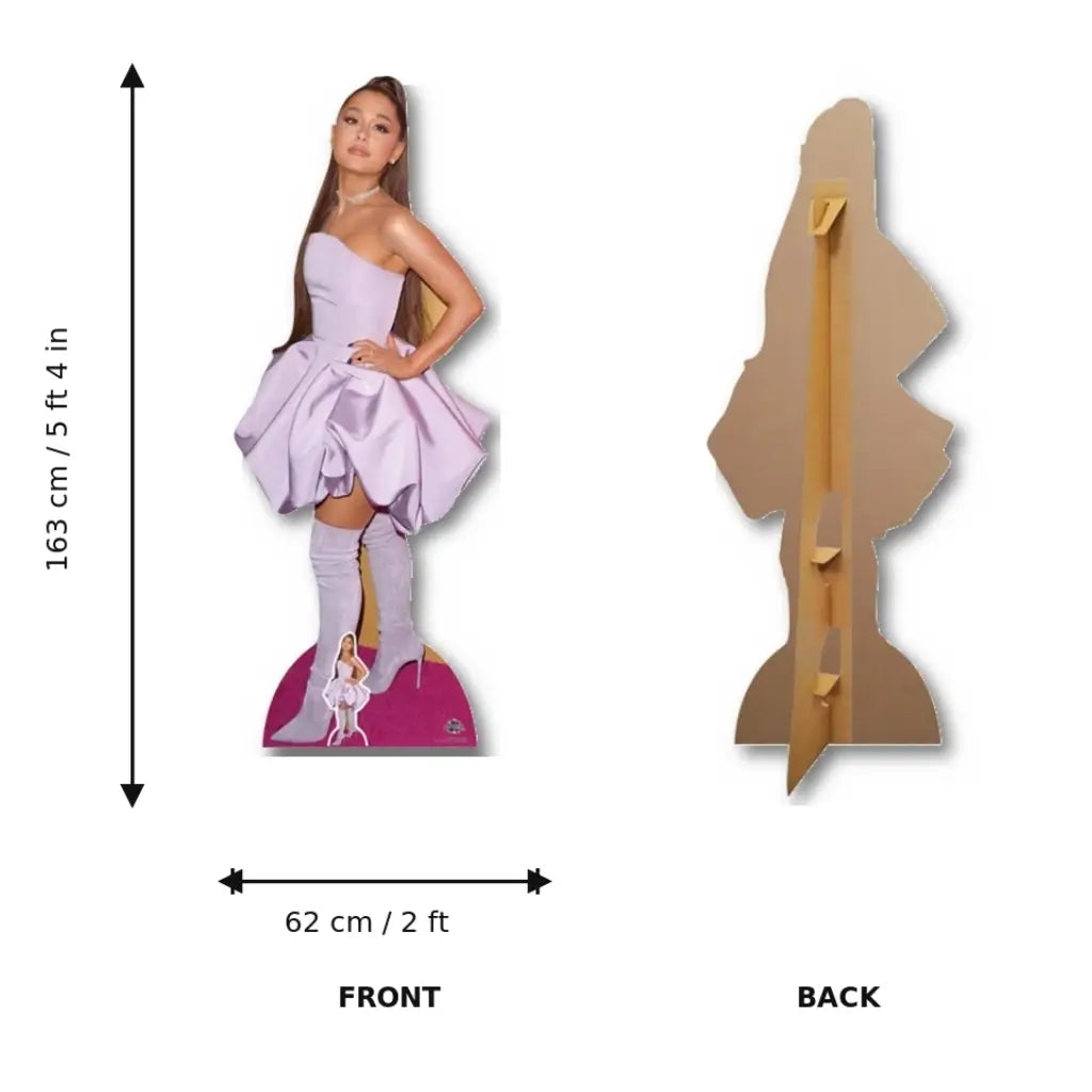 Ariana Grande lilac outfit lifesize party cardboard cutout size