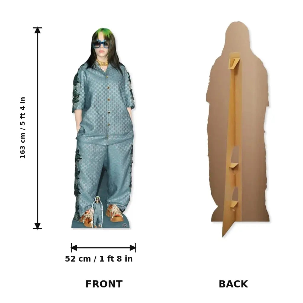 Billie Eilish celebrity lifesize cardboard standee for fans size