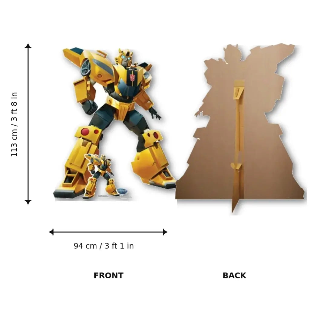 Transformers kids party Bumblebee character cardboard cutout