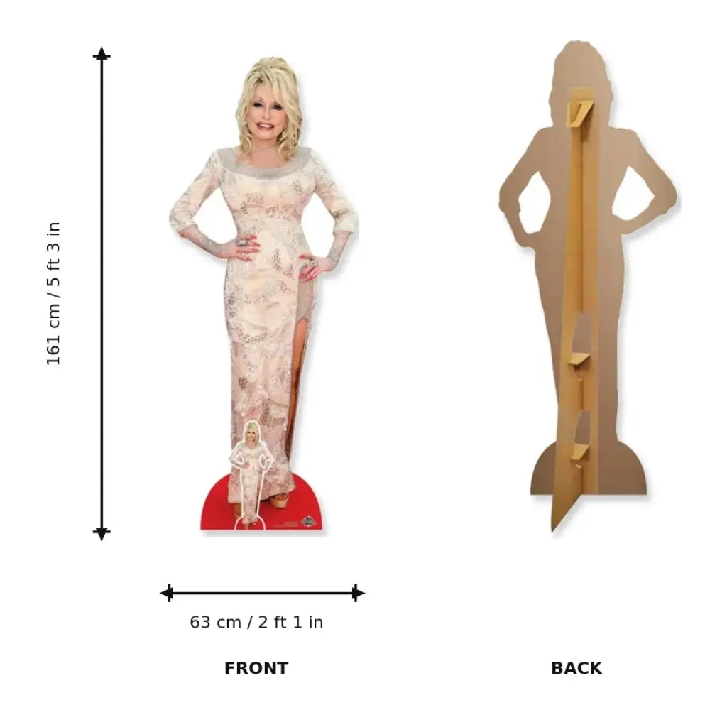 Dolly Parton lifesize cutout for country music themed parties
