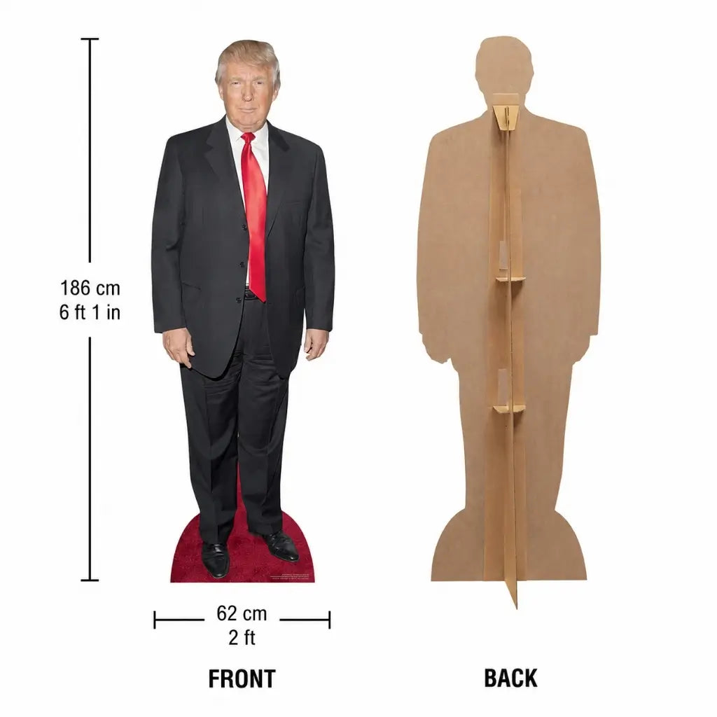 Donald Trump Photo Booth Cardboard Prop dimensions