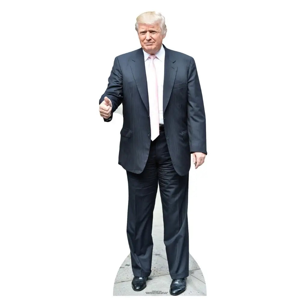 Donald Trump Cardboard Standee with Pink Tie