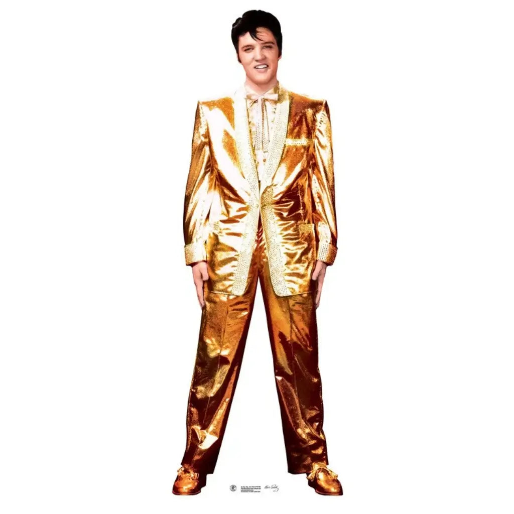 Elvis Presley Gold Suit lifesize cardboard cutout 182cm