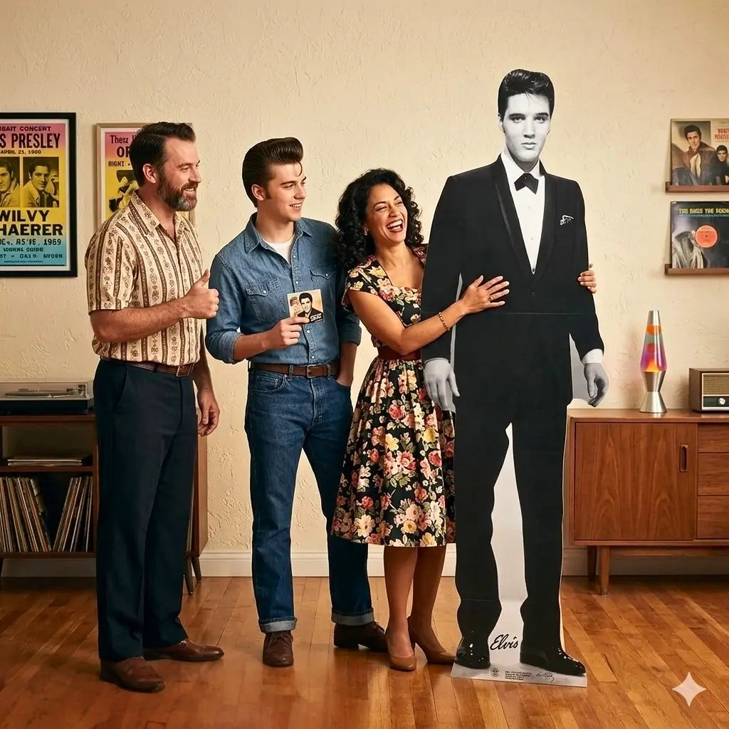 Elvis life size tuxedo standee