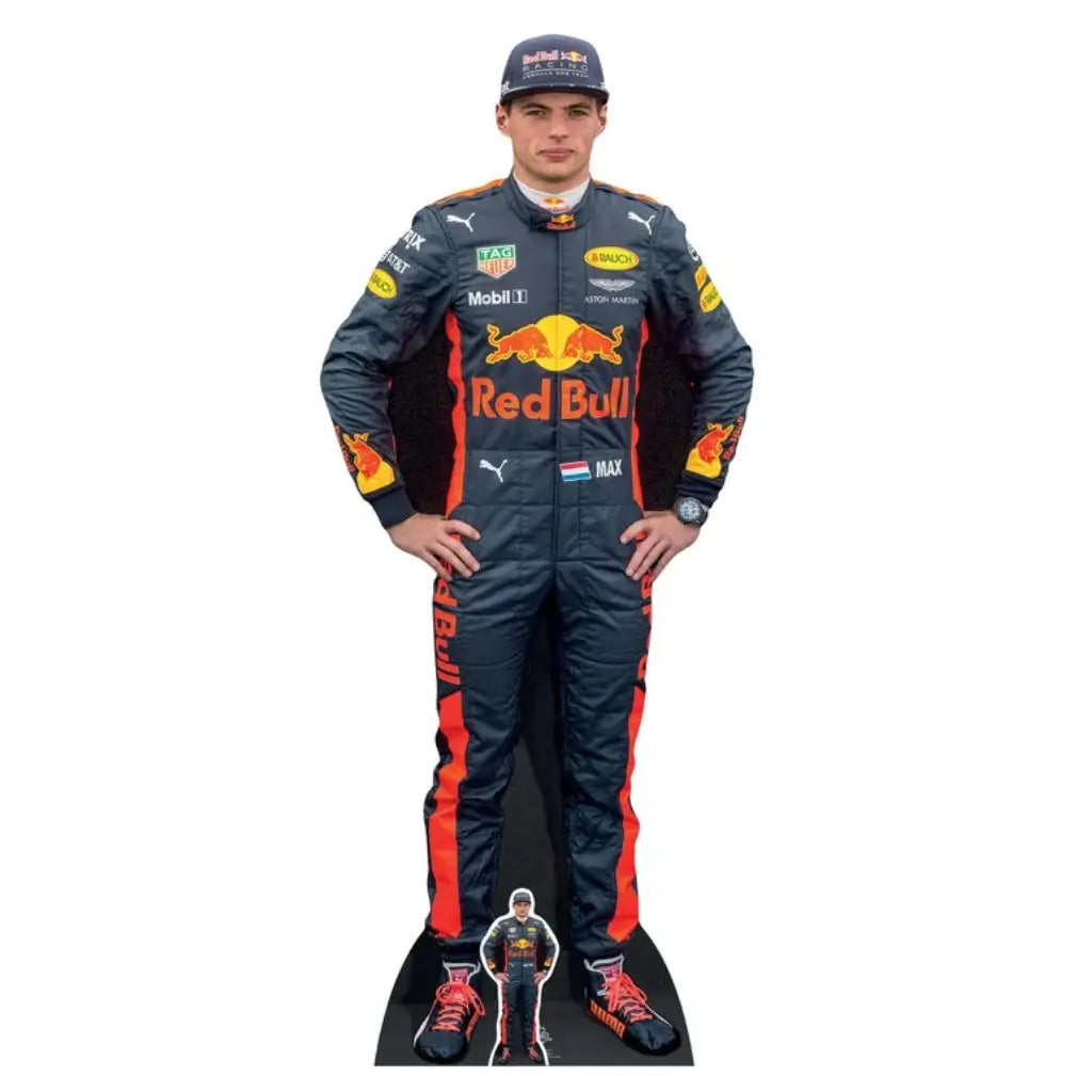 Max Verstappen F1 racing driver lifesize cardboard cutout 177cm