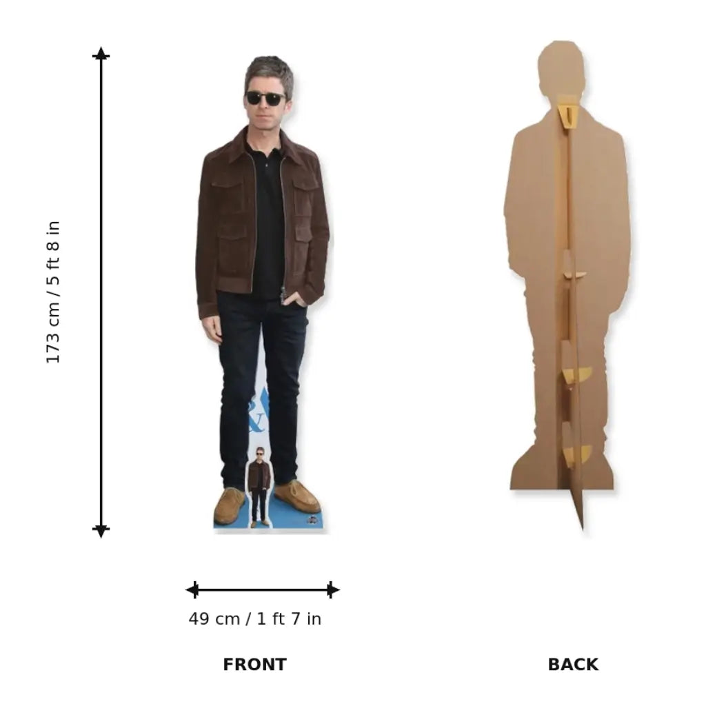 Noel Gallagher cardboard cutout for Britpop and 90s themed parties