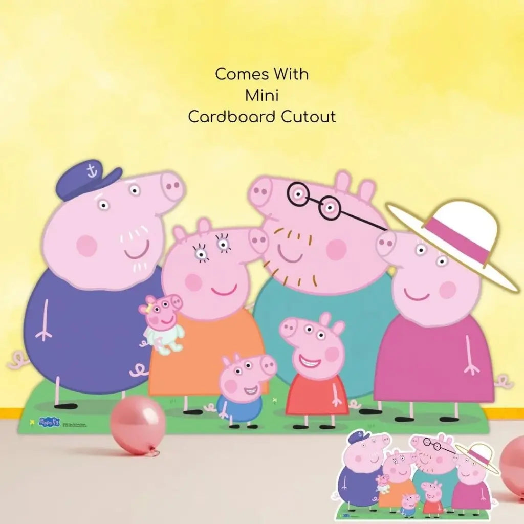 Peppa Pig and Baby Evie family cardboard cutout in Australia