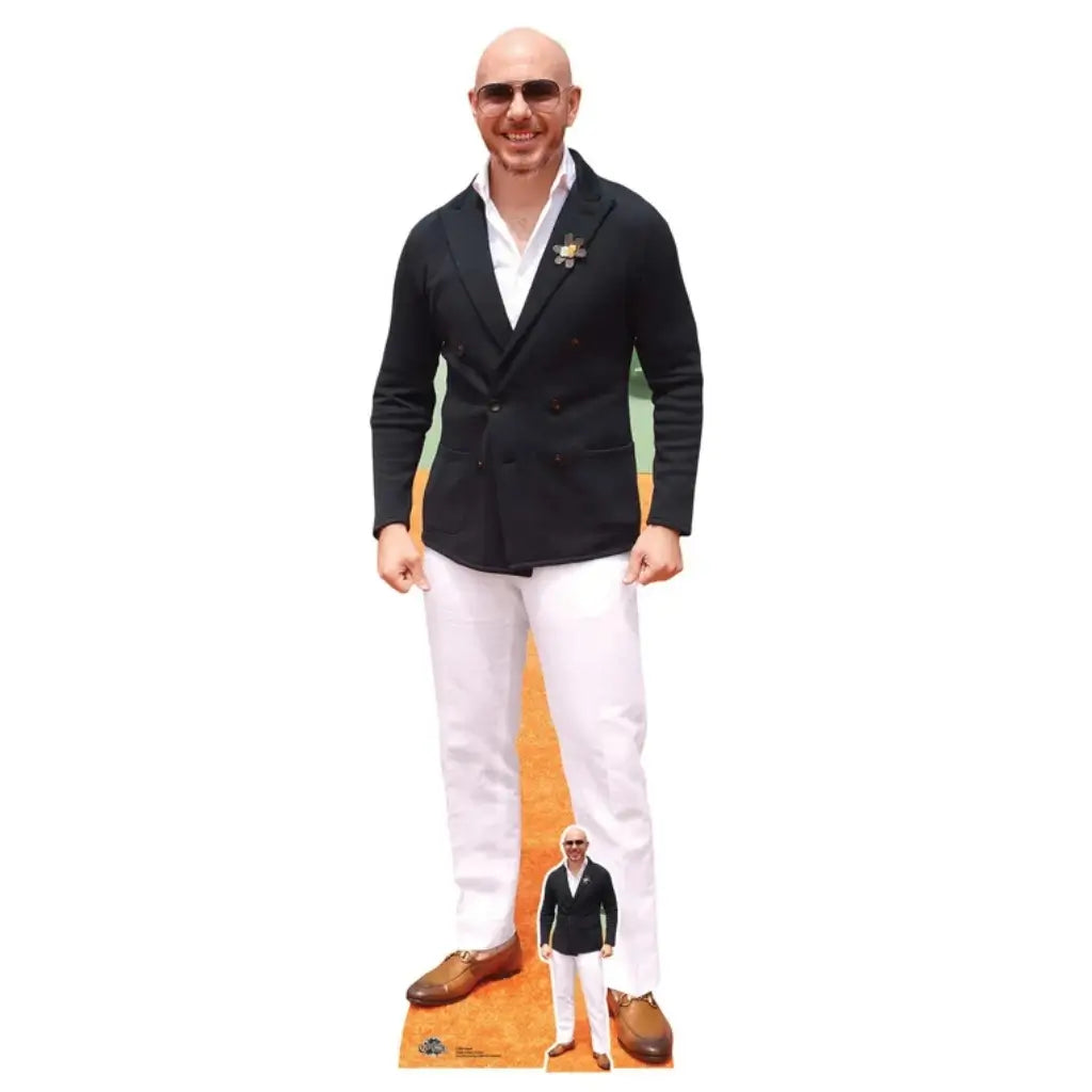 Pitbull rapper lifesize cardboard cutout 174cm
