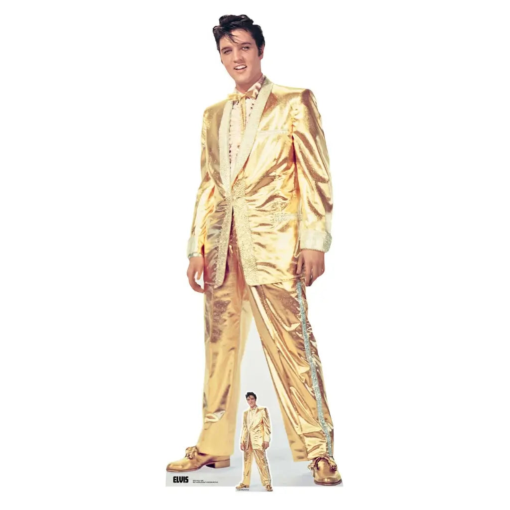 Elvis Gold Lamé Suit cardboard cutout
