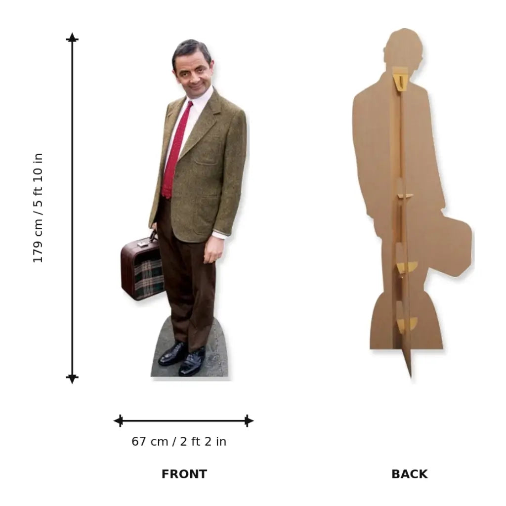 Rowan Atkinson cardboard cutout for British and 1990s parties