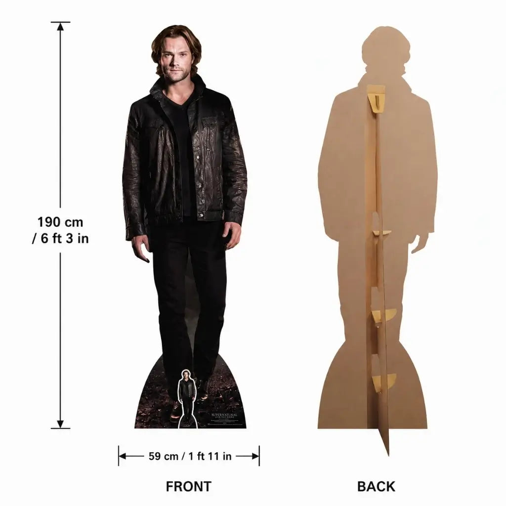 Life Size Sam Winchester Supernatural Standee dimensions