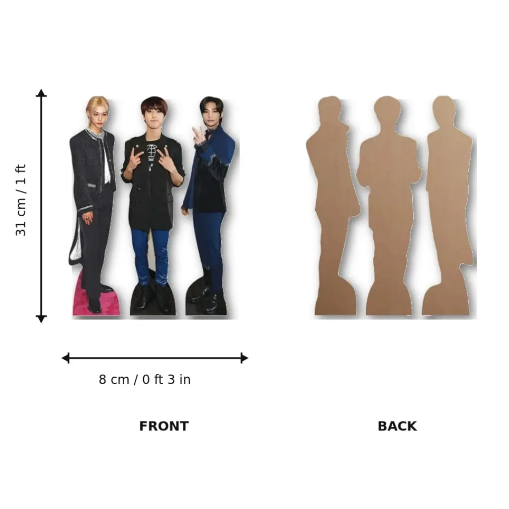 Felix Han and Hyunjin mini cutouts for Stray Kids K-pop parties