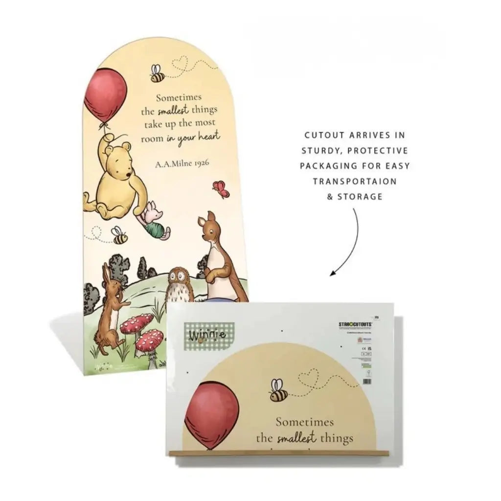 Winnie the Pooh first birthday sailboard cardboard cutout 184cm x 93cm
