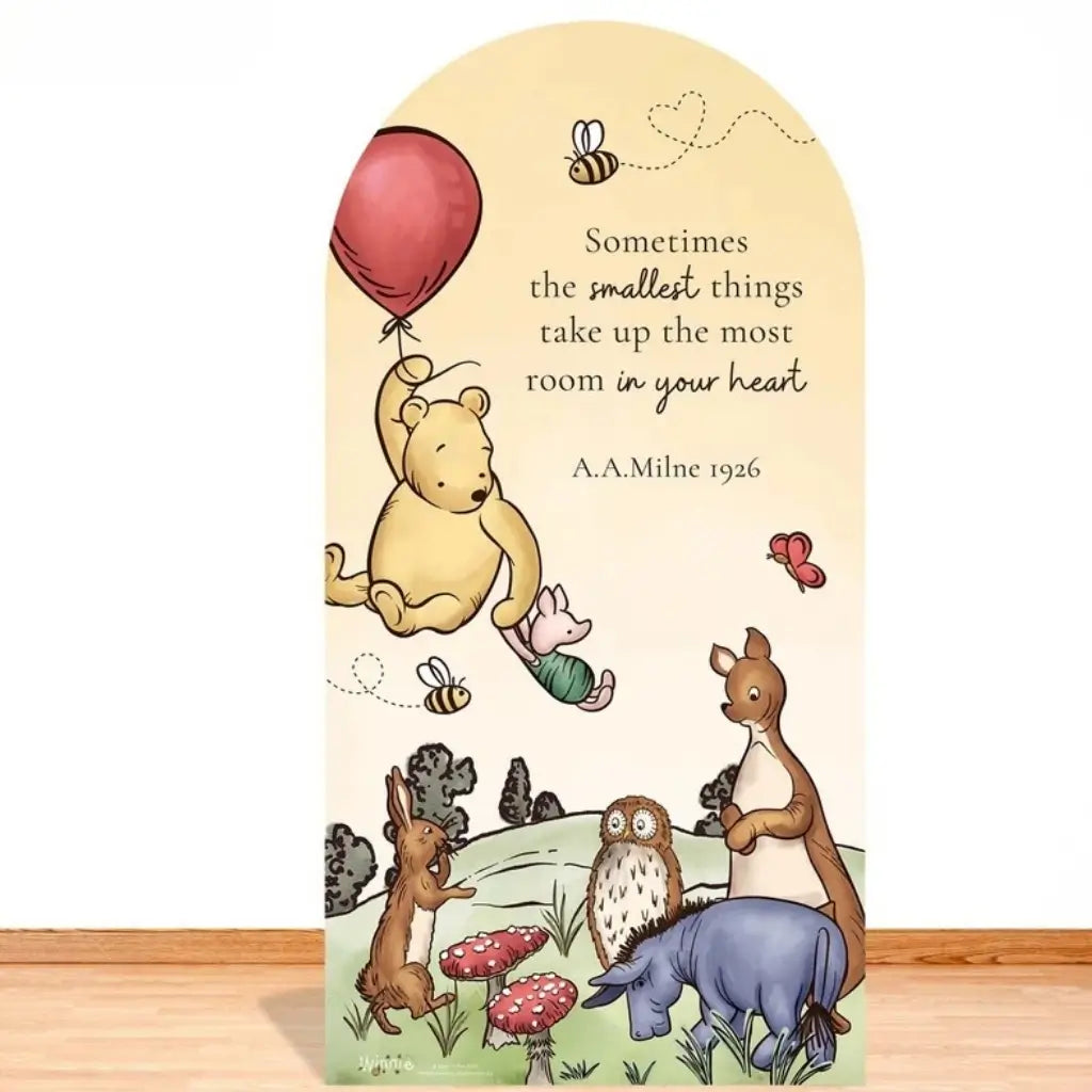 Winnie the Pooh baby shower cardboard sailboard backdrop