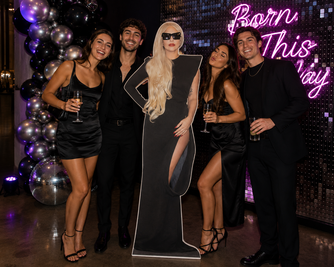 Lady Gaga lifesize cardboard cutout front view 168cm