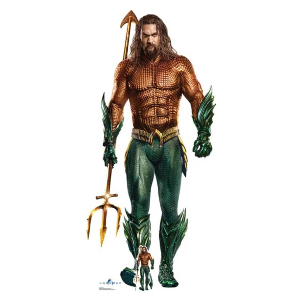 Aquaman Jason Momoa lifesize cardboard cutout 194cm