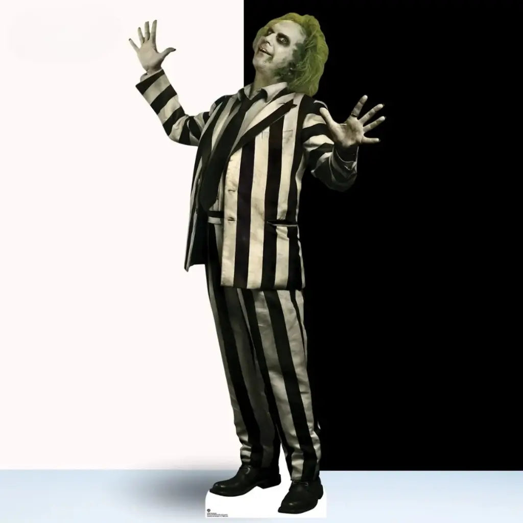 Beetlejuice Halloween movie cardboard cutout photo prop