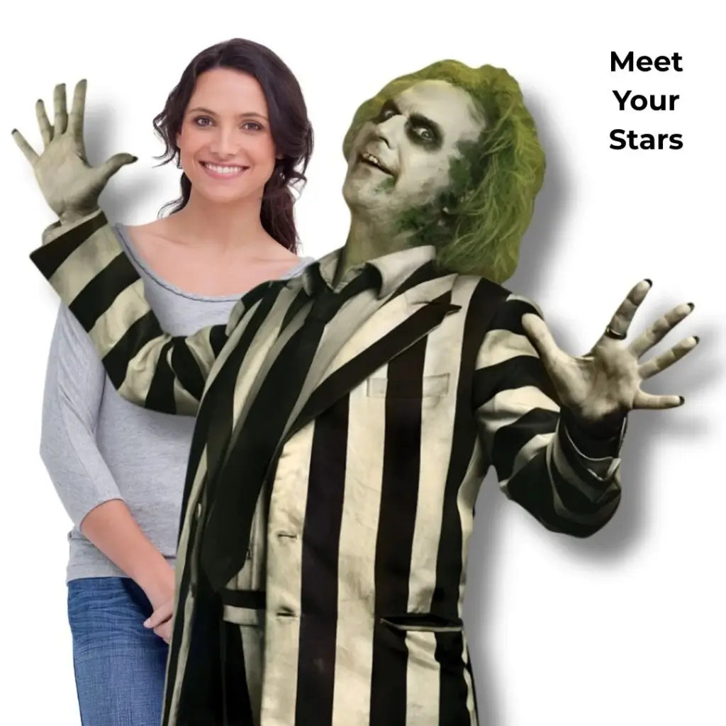 Beetlejuice striped suit lifesize cardboard cutout in Australia