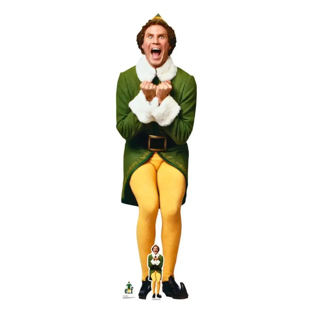 Buddy the Elf life size cardboard cutout
