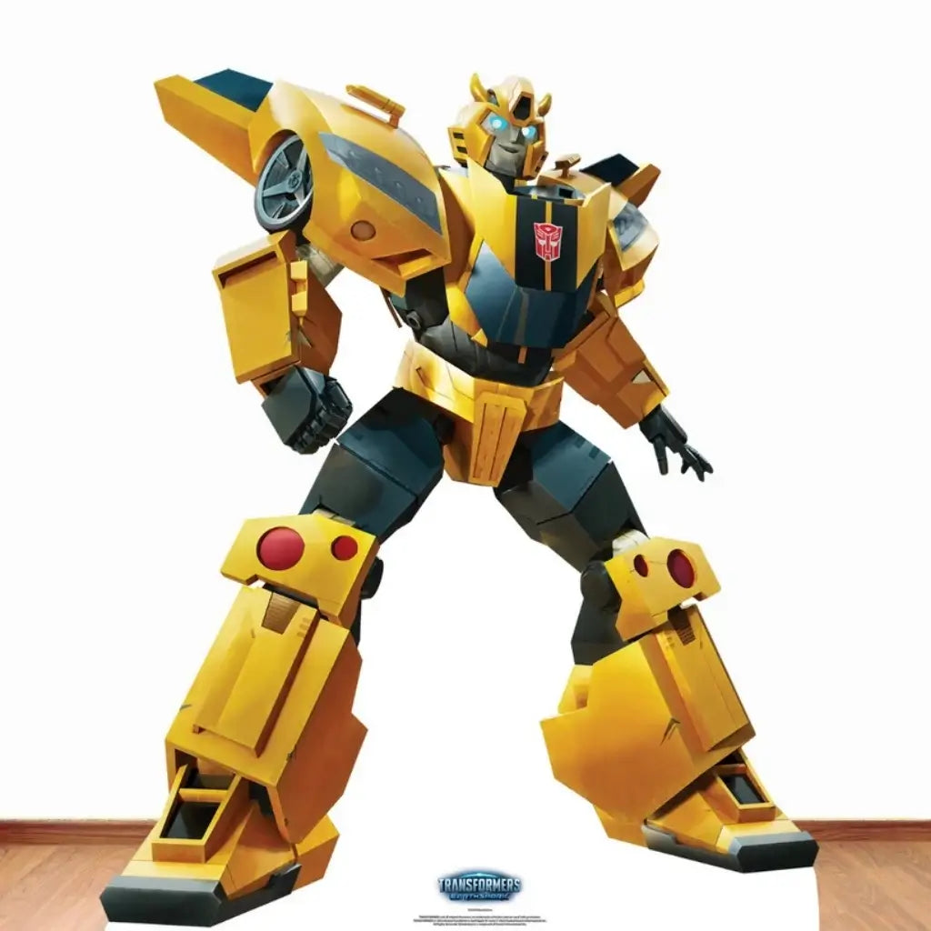 Bumblebee Autobot cardboard cutout for Transformers birthday party