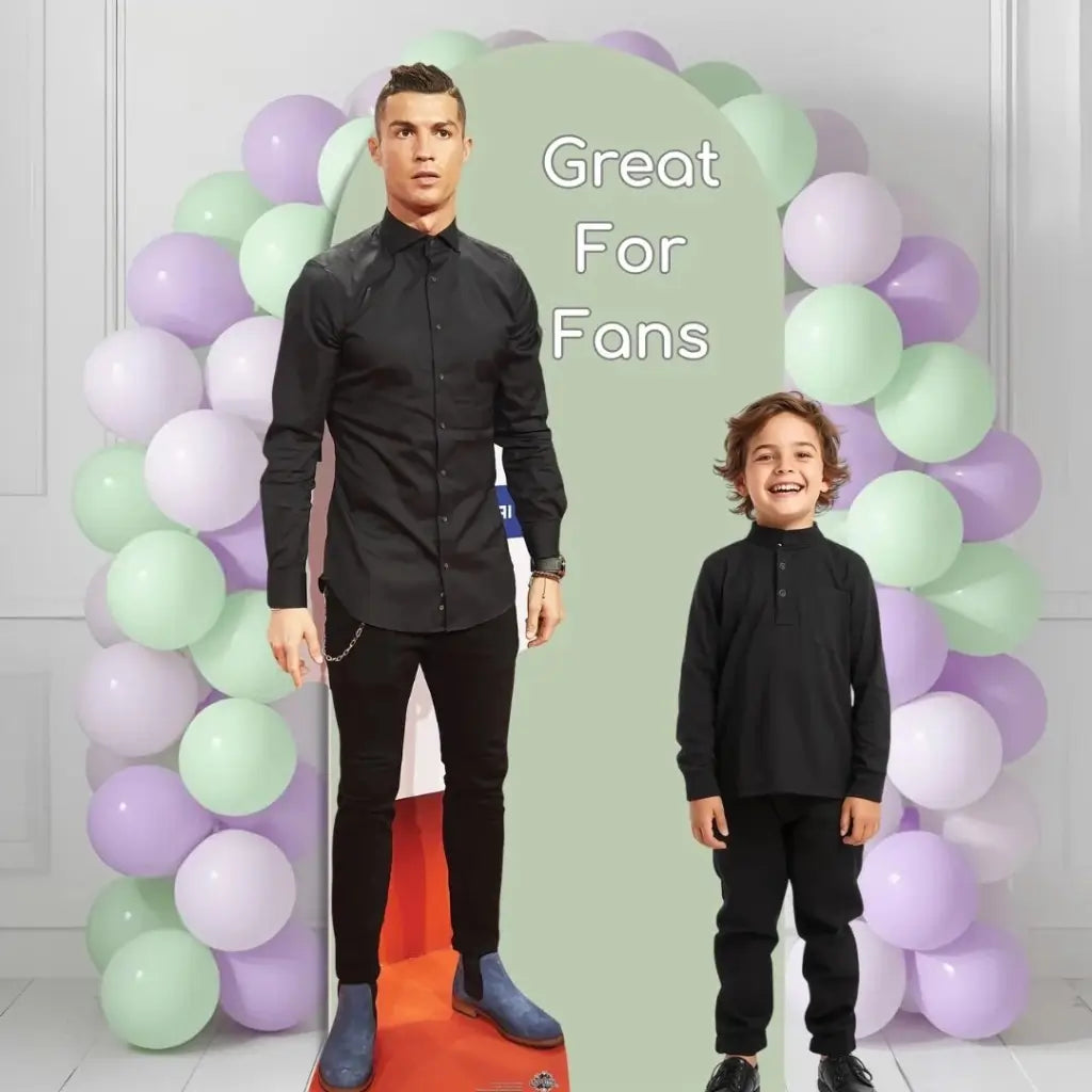 Cristiano Ronaldo football birthday party cardboard photo prop