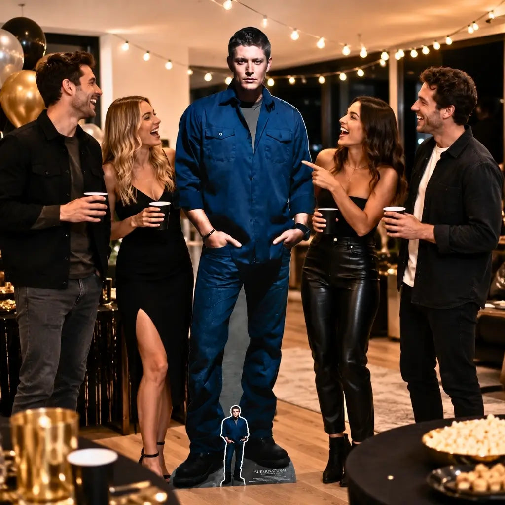Dean Winchester Blue Shirt Cardboard Cutout