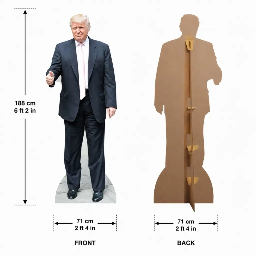 Donald Trump Political Event Cardboard Cutout specifications