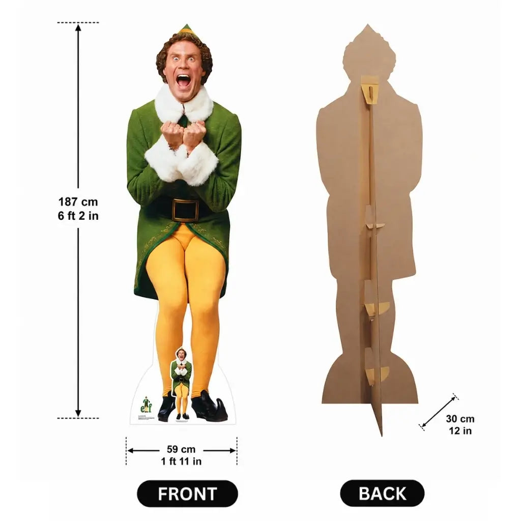 Elf movie cardboard cutout decoration
