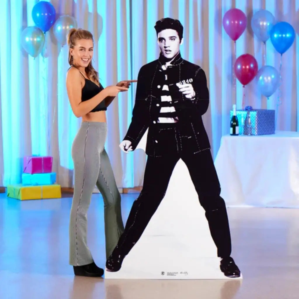 Retro Elvis Presley cutout standee