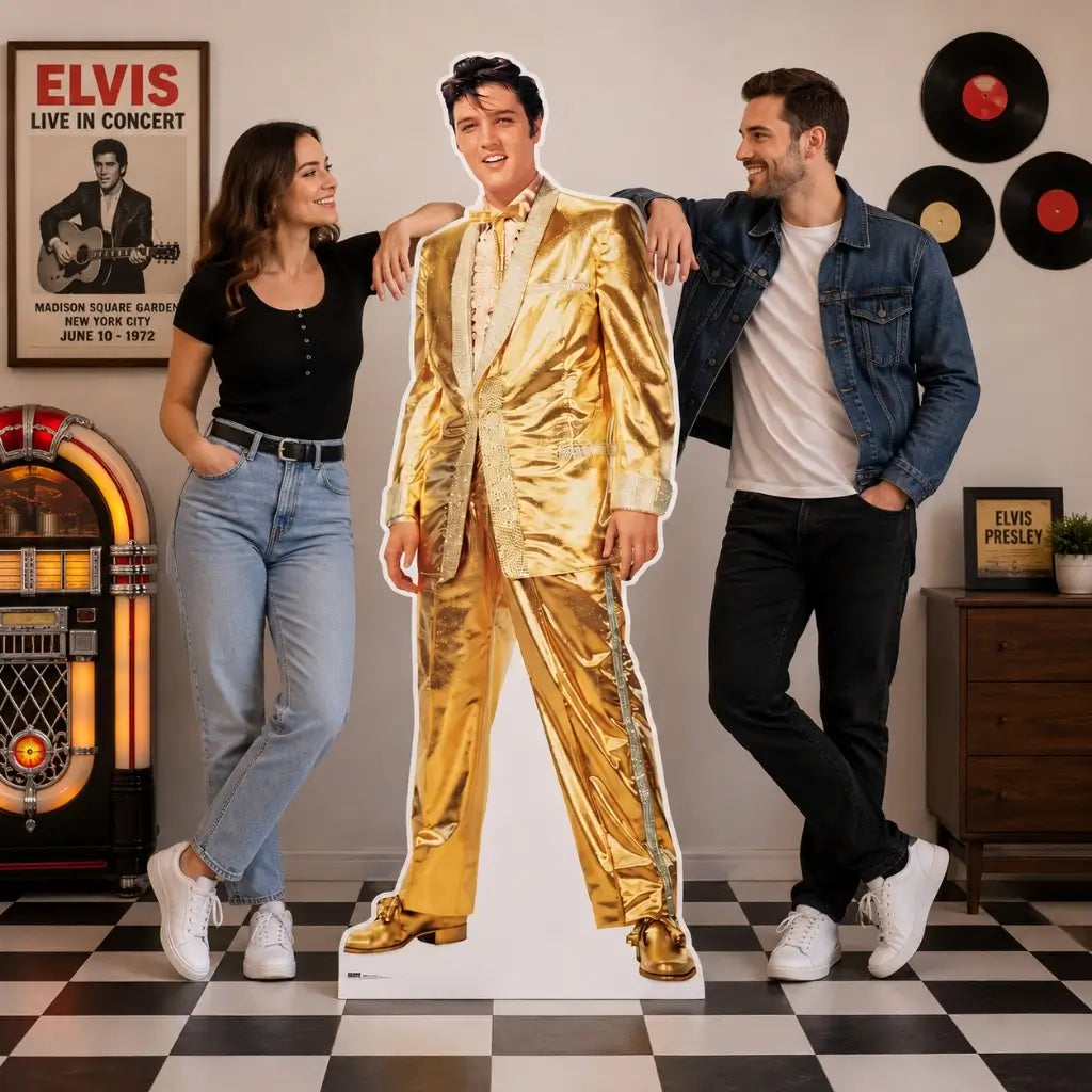 Elvis Gold Lamé Suit cardboard cutout