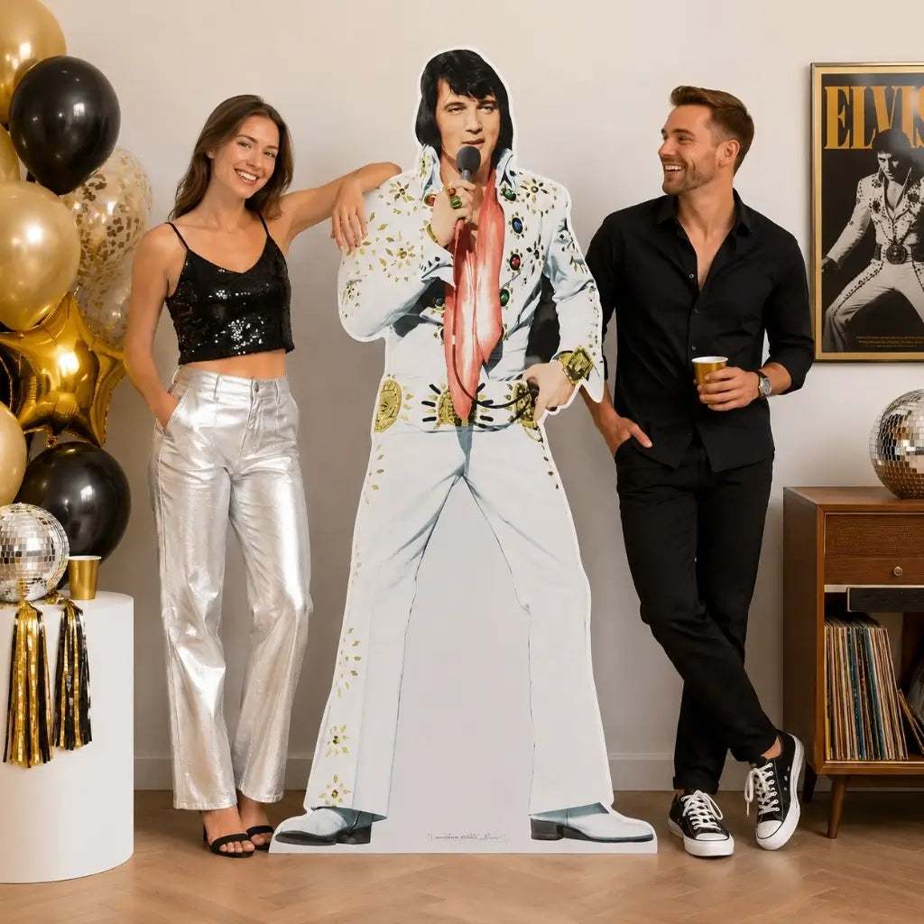 Elvis Vegas themed party standee
