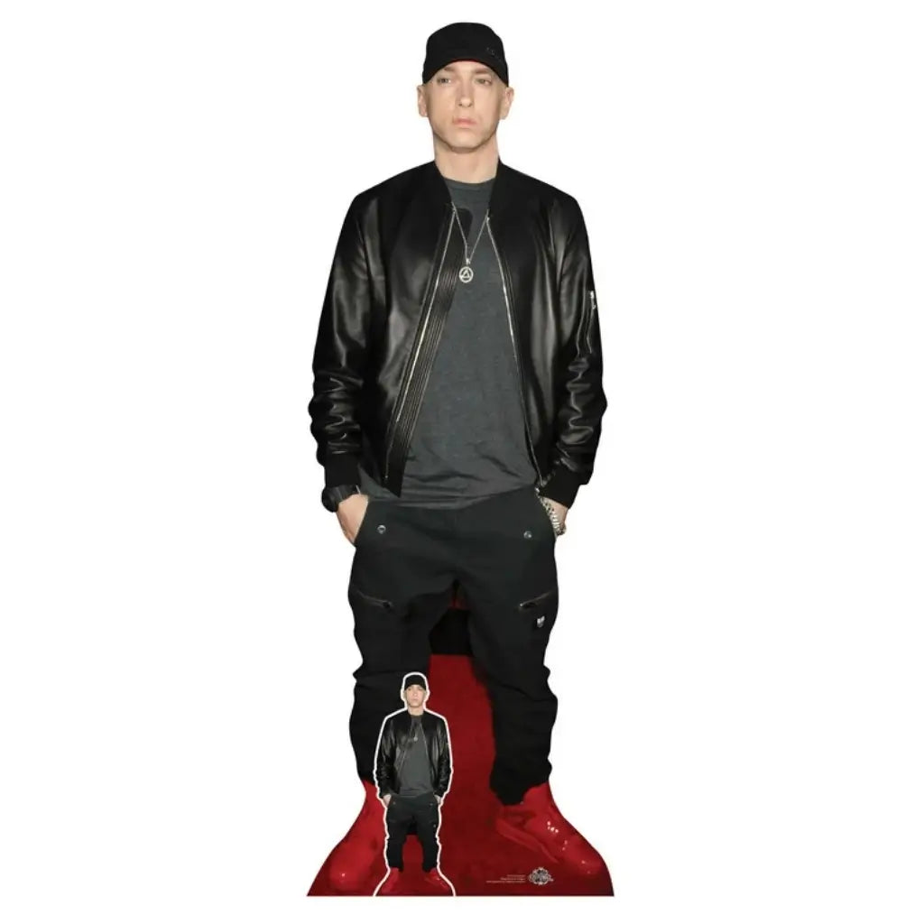 Eminem lifesize cardboard cutout 181cm with matching mini