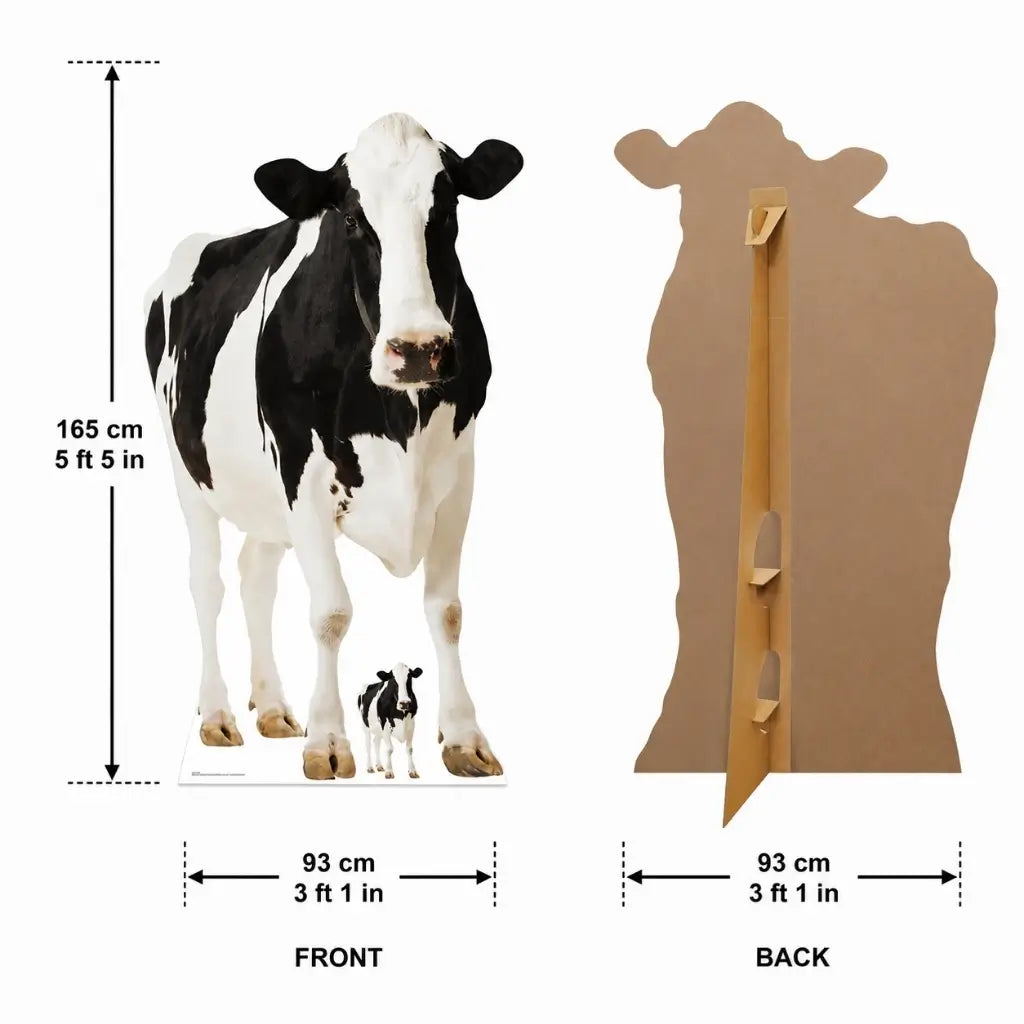 Cow Photo Booth Backdrop Standee dimensions