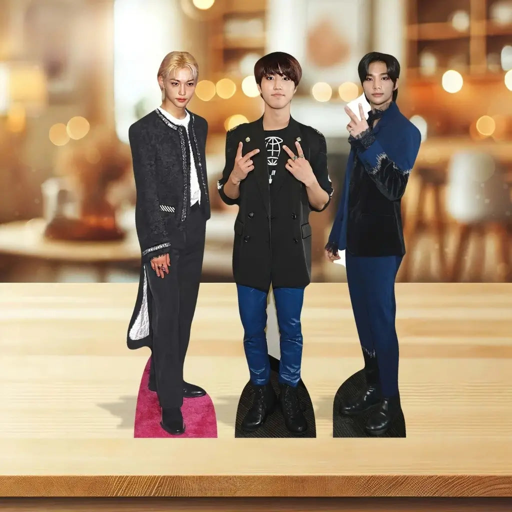 Stray Kids three pack mini K-pop cardboard cutouts for fans