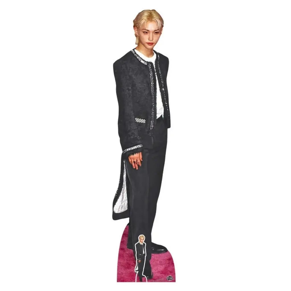 Felix Lee Stray Kids lifesize cardboard cutout 172cm with mini