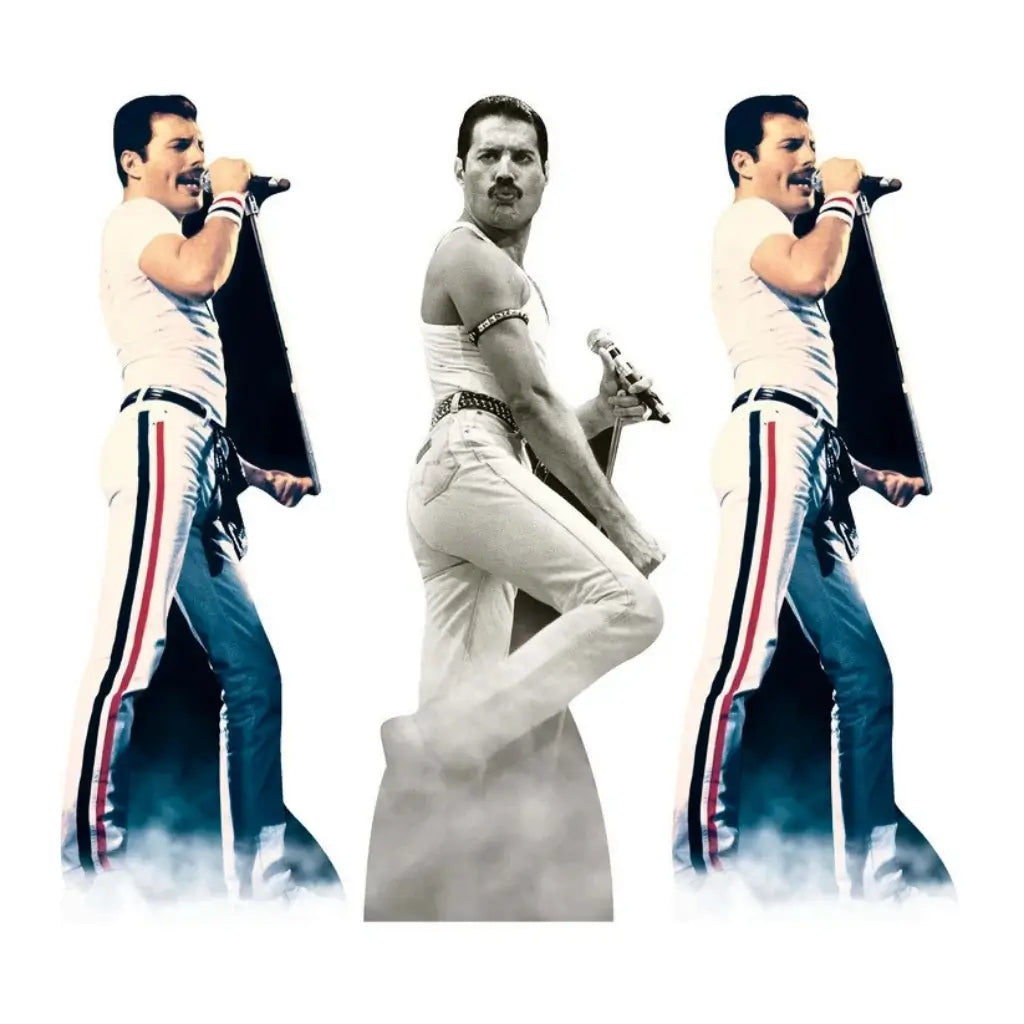Freddie Mercury Queen 3 pack mini shelf top cardboard cutouts 31cm