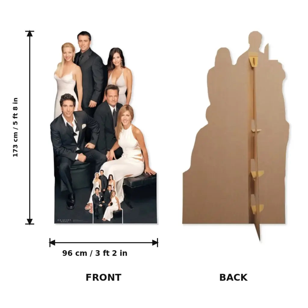 Friends TV Show group lifesize cardboard cutout 173cm