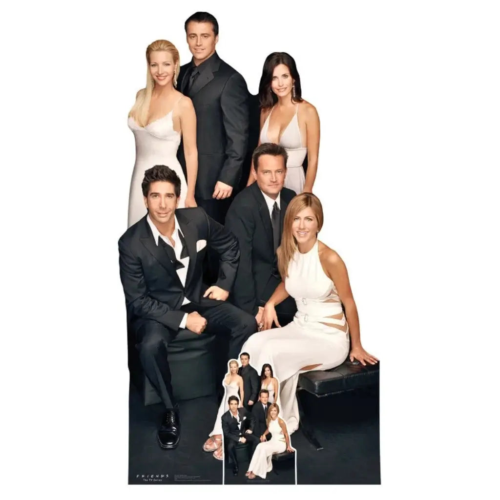 Friends cast lifesize cardboard cutout with all six characters
