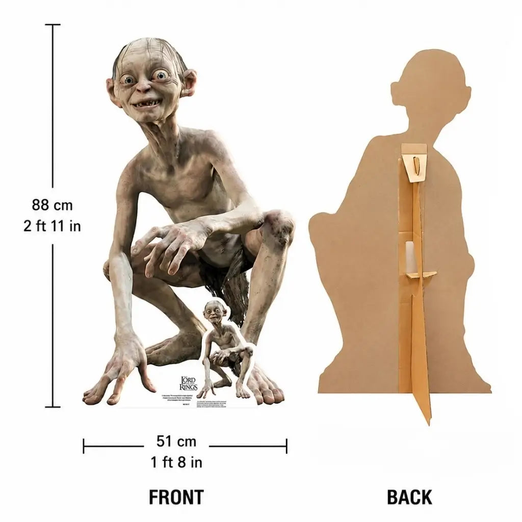 Middle-earth Gollum Cardboard Display dimensions