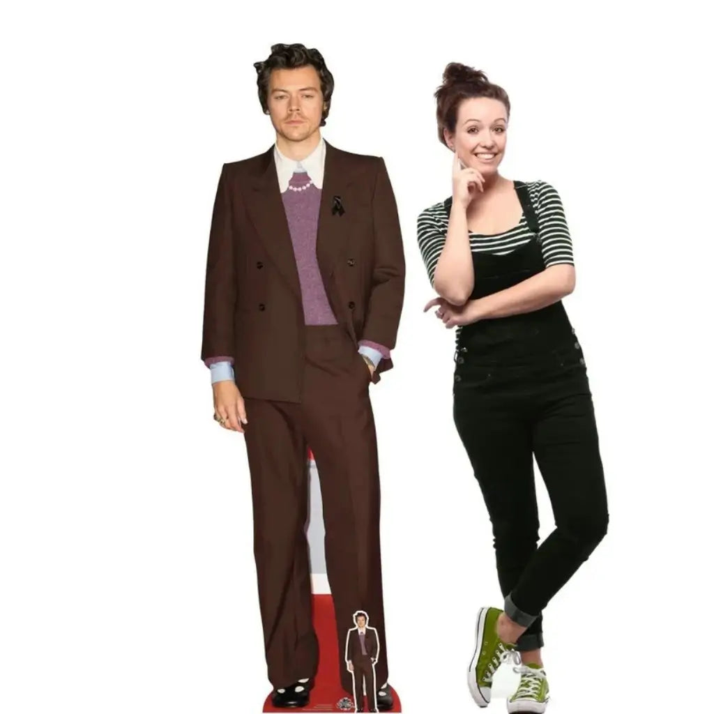 Harry Styles burgundy suit lifesize cardboard cutout 183cm