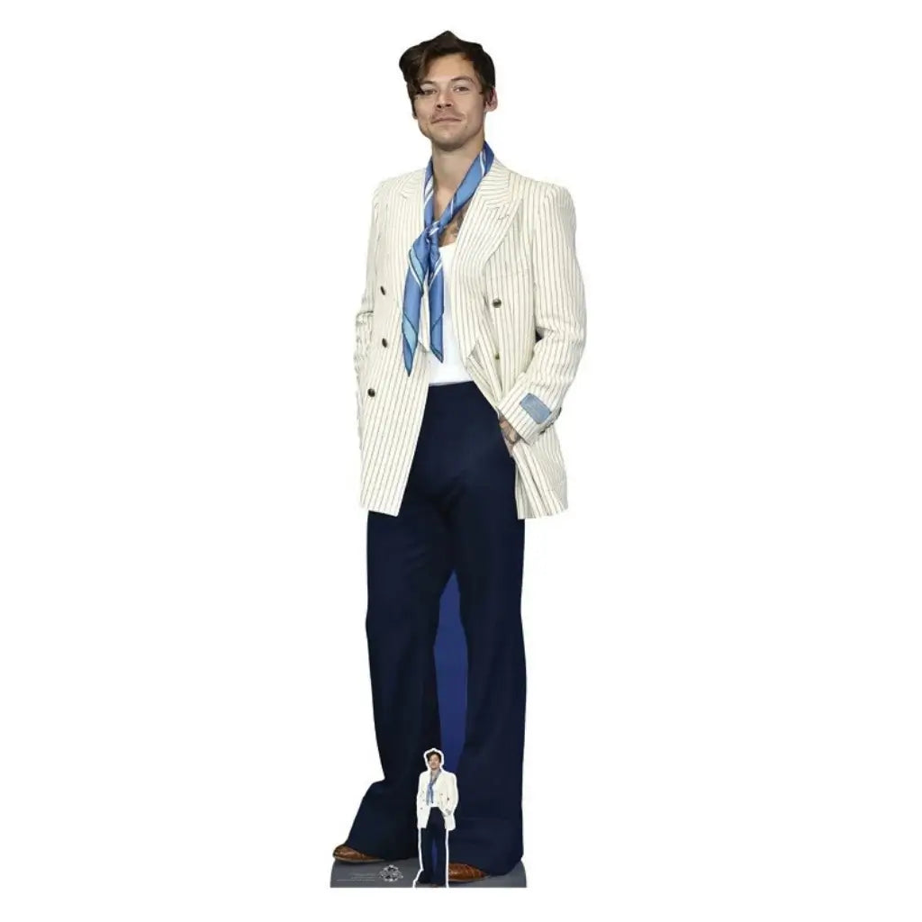 Harry Styles white jacket lifesize cardboard cutout 186cm