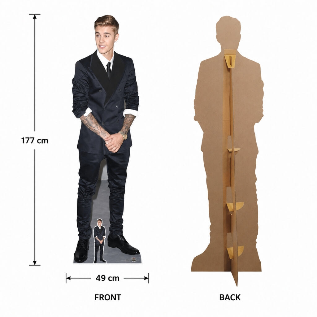 Justin Bieber cardboard standee for parties and events