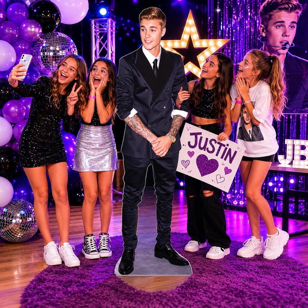 Justin Bieber 177cm lifesize cardboard cutout