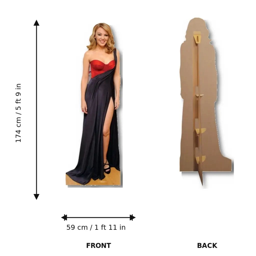 Kylie Minogue cardboard photo prop for 80s and 90s parties