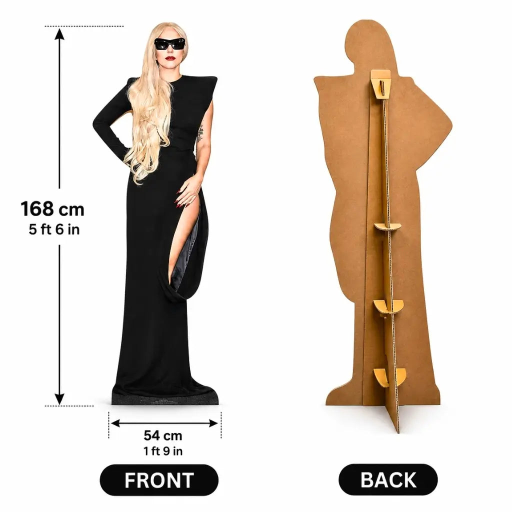Lady Gaga standee for party photo booth decoration
