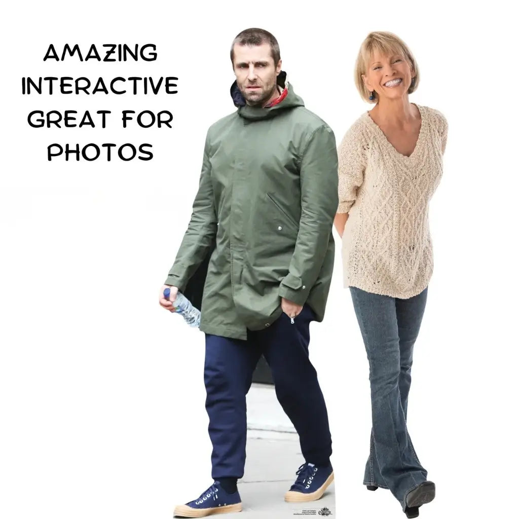Liam Gallagher lifesize cutout for Britpop and Oasis themed parties