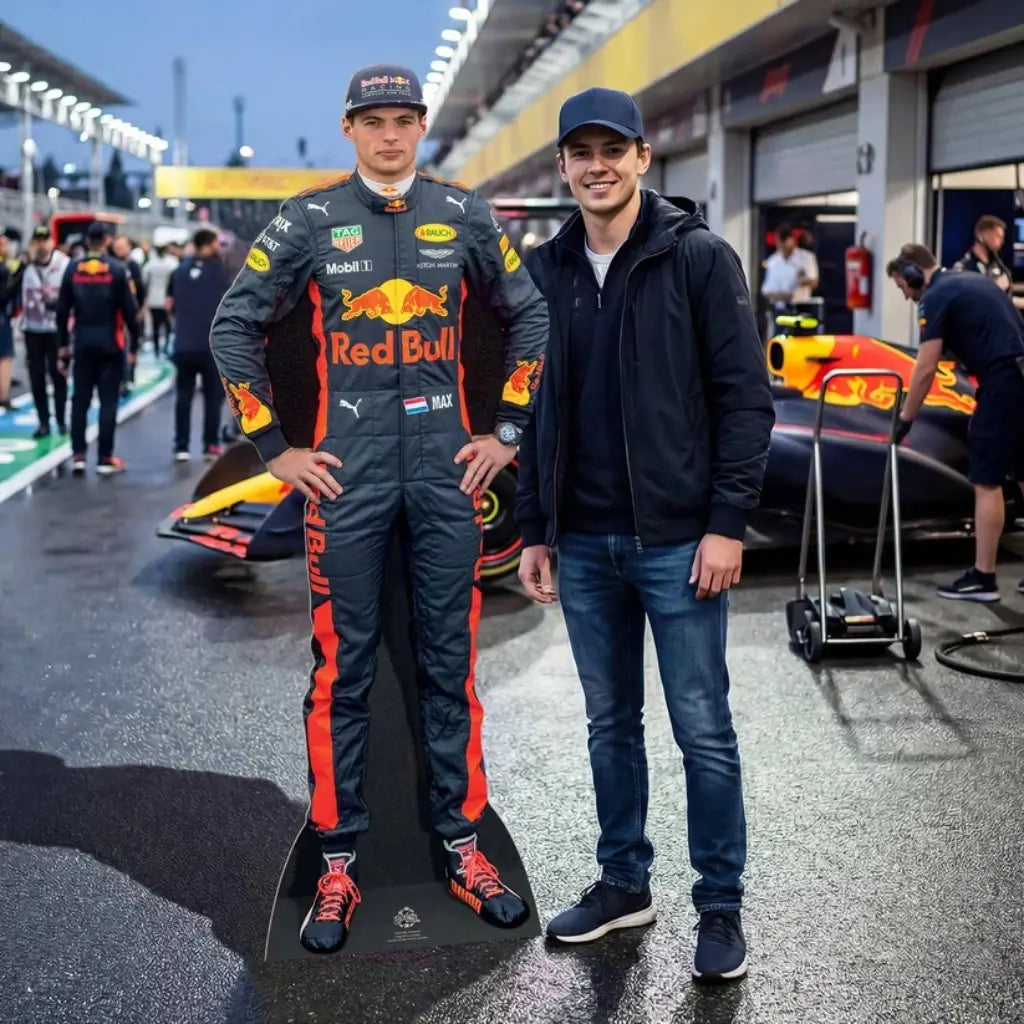 Max Verstappen F1 racing driver lifesize cardboard cutout 177cm