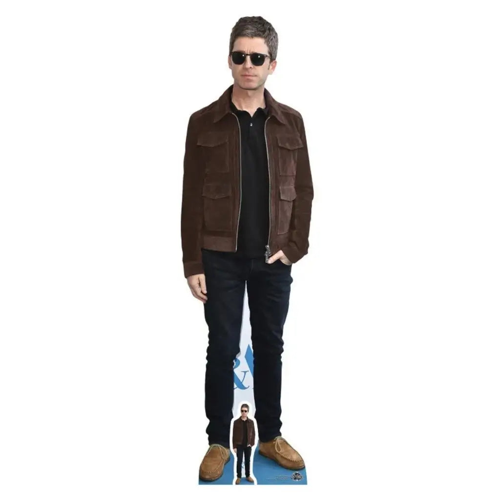 Noel Gallagher lifesize cardboard cutout 173cm with mini