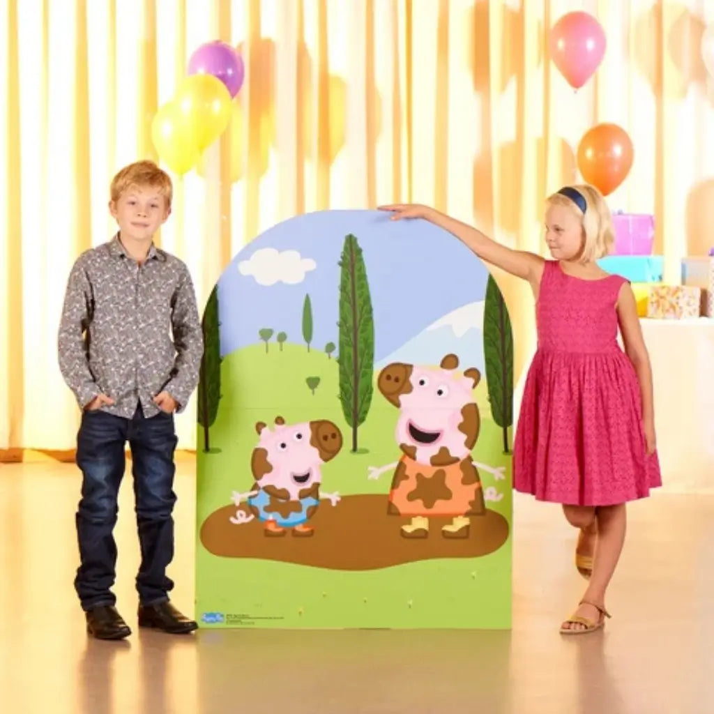 Peppa Pig kids photo booth cardboard stand-in