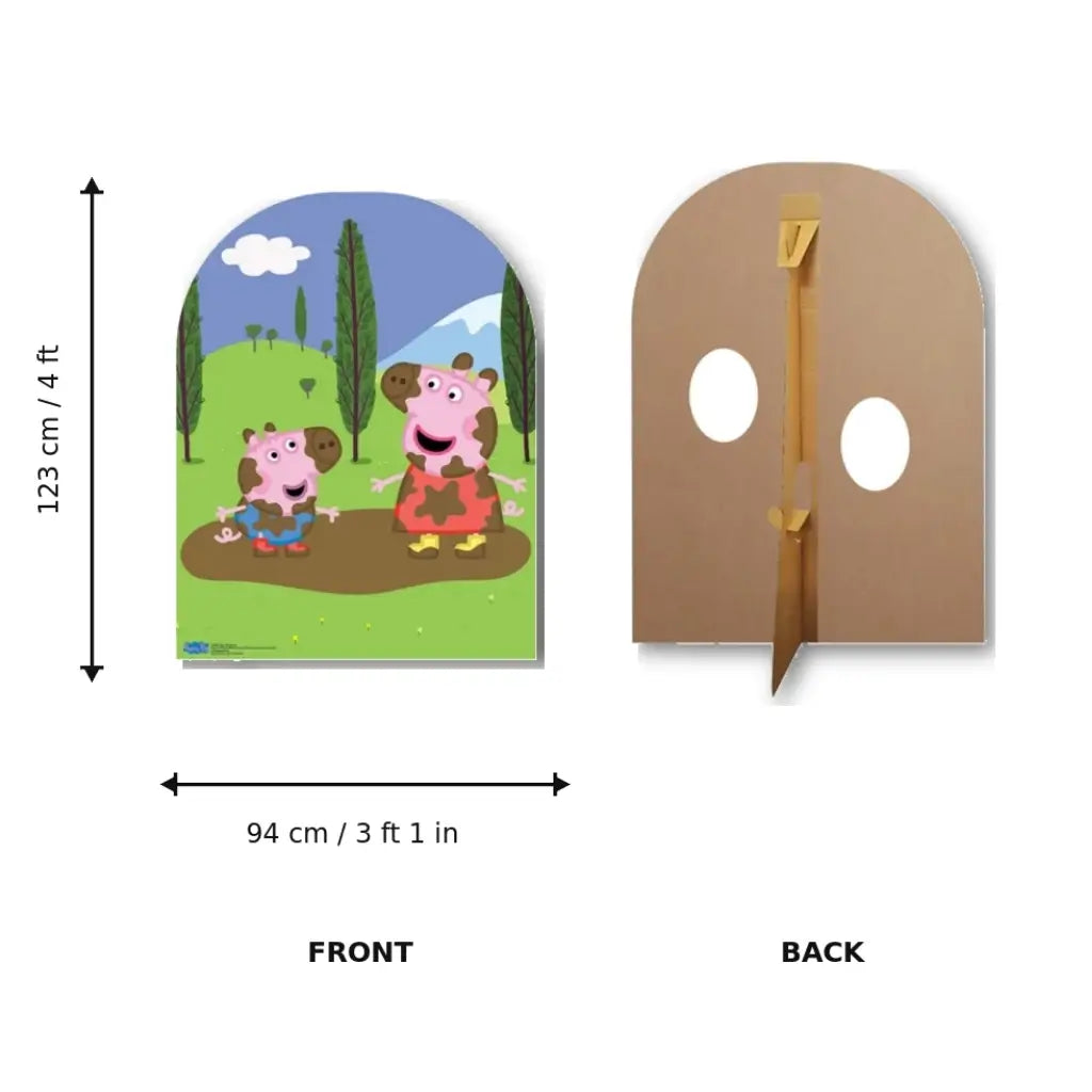 Peppa Pig Muddy Puddle cardboard stand-in 123cm x 94cm